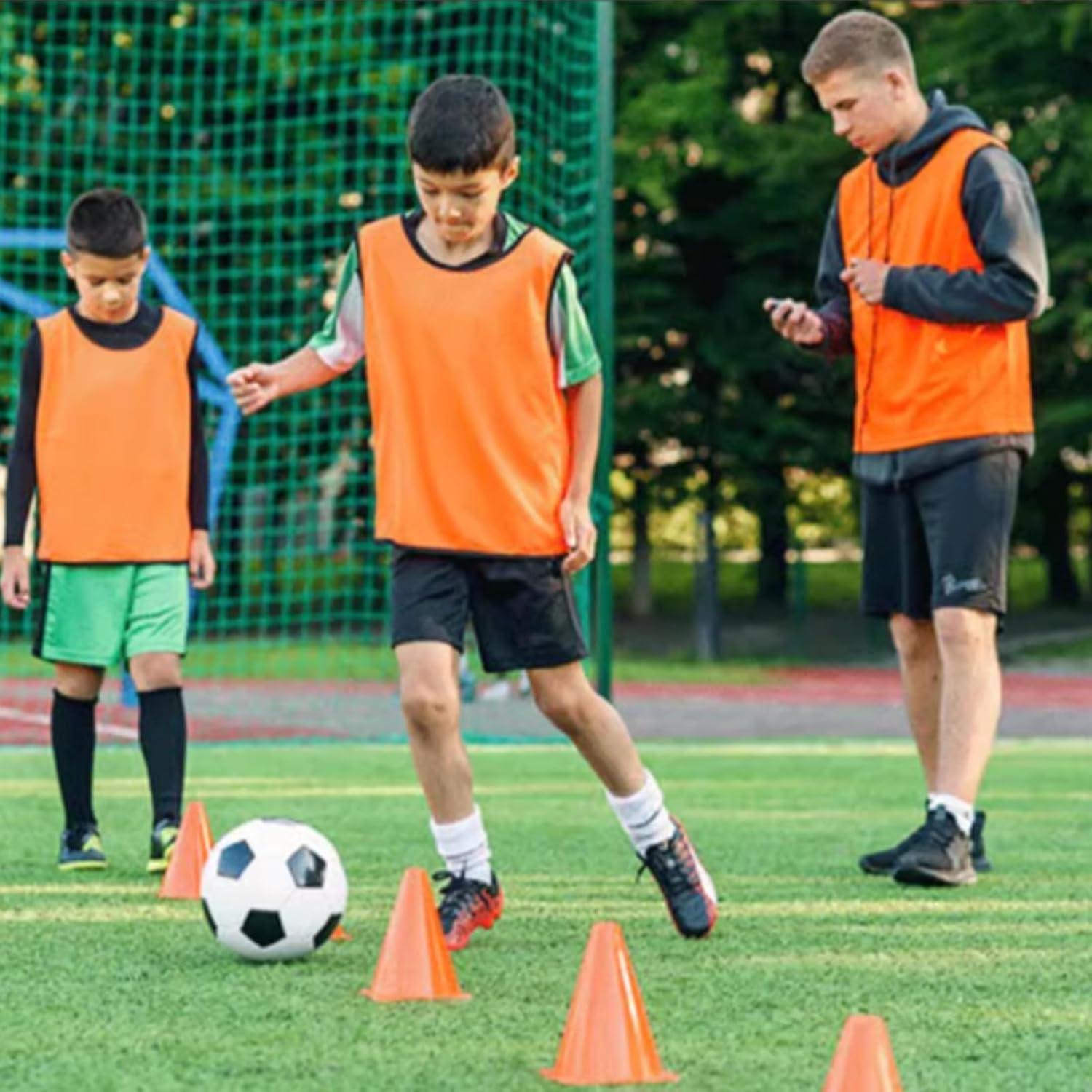 Paquete de 40 conos de tráfico Faswin 17.78 cm naranja