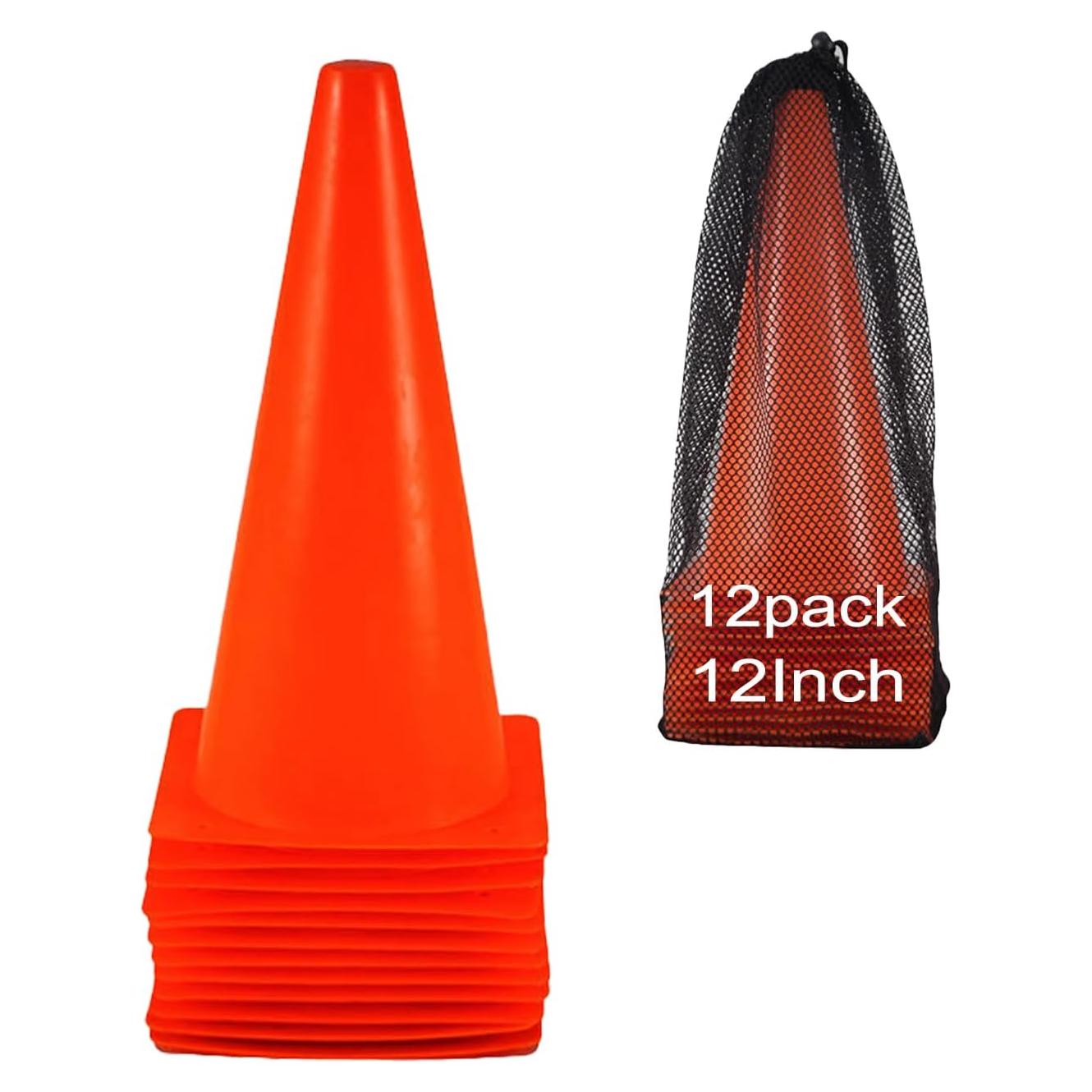 Conos de Entrenamiento Genérico 30 cm Naranja - Paquete de 12