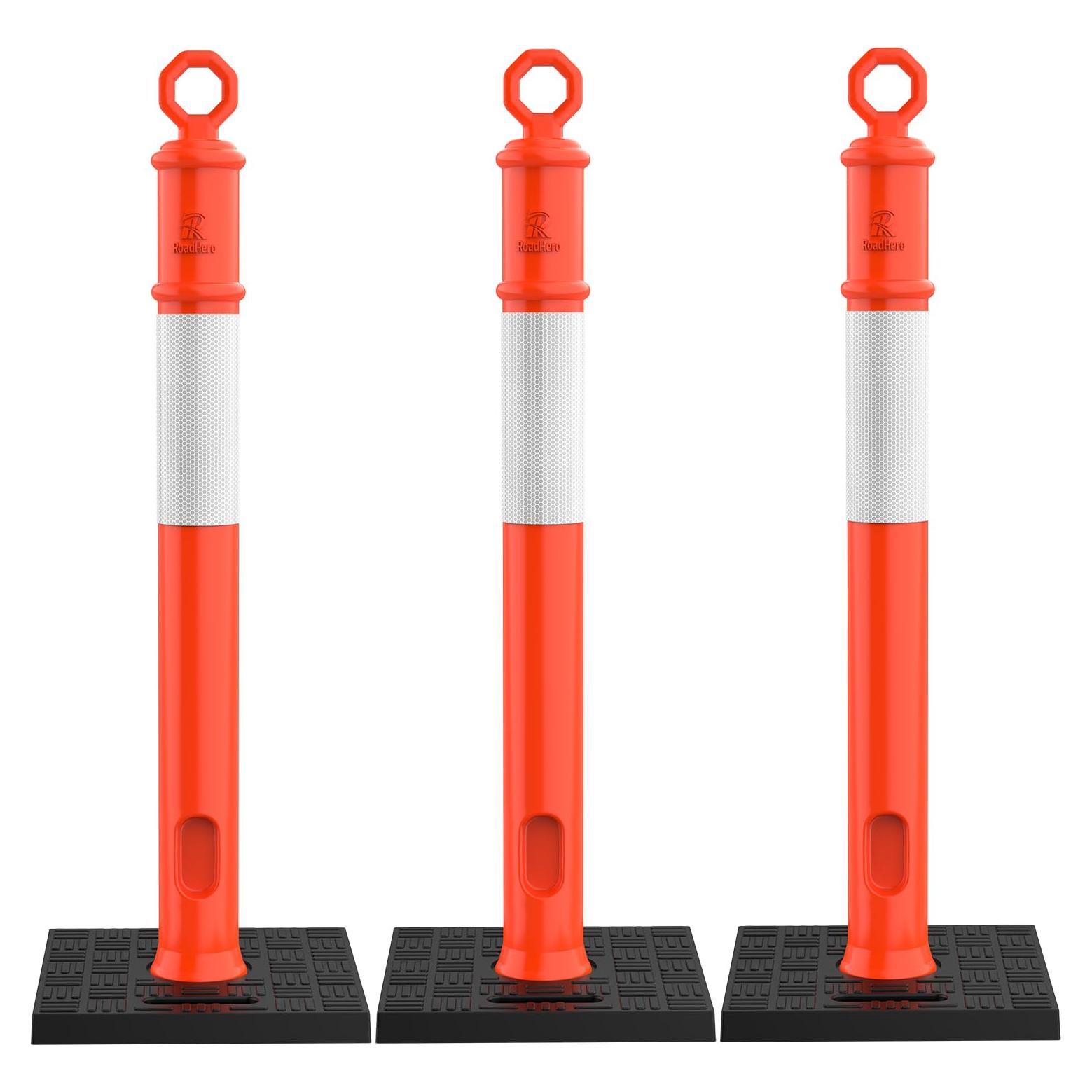 Poste Delineador Naranja RoadHero 114.3 cm Paquete de 3