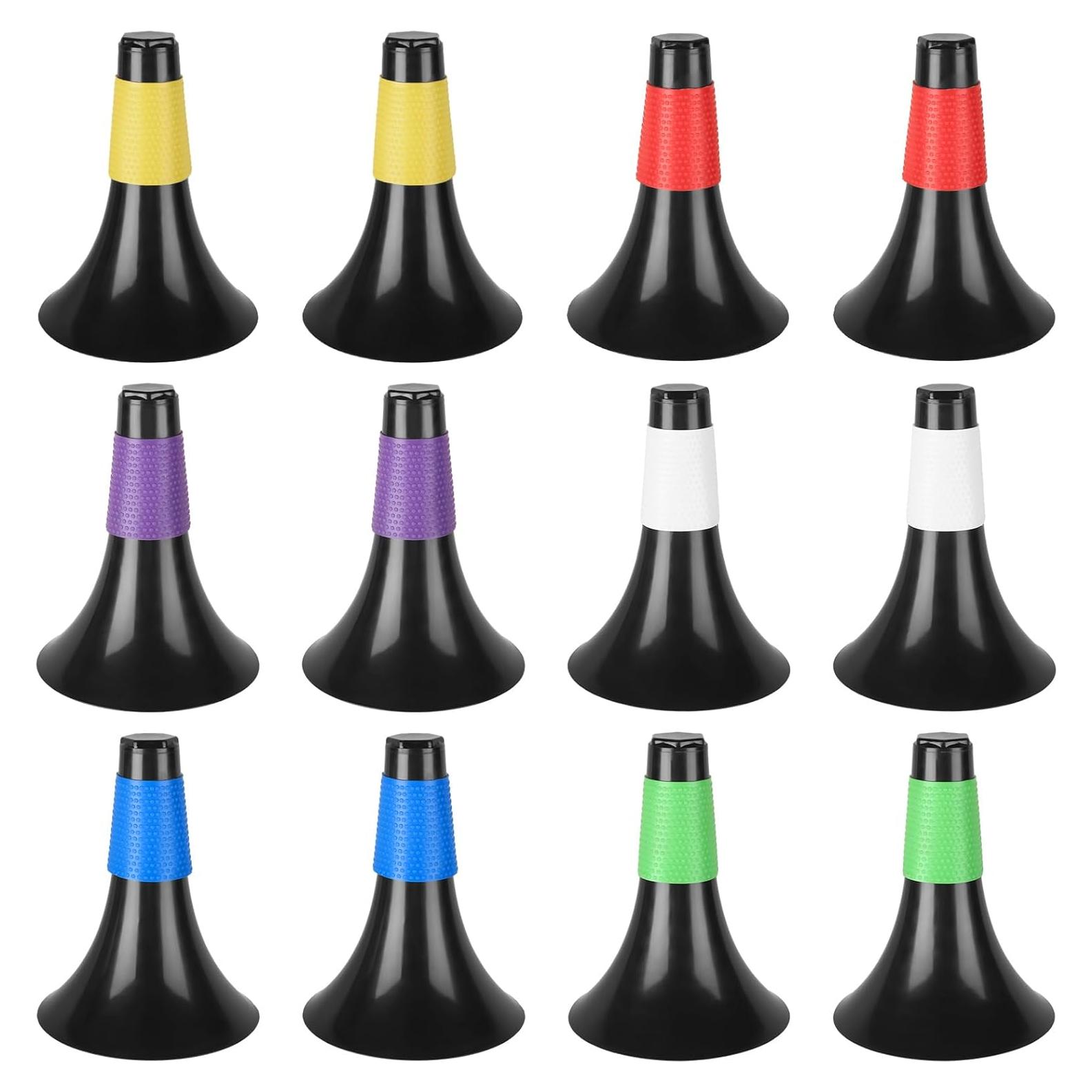 Paquete de 12 Conos de Entrenamiento Agilidad LDHHYH 23.5 cm