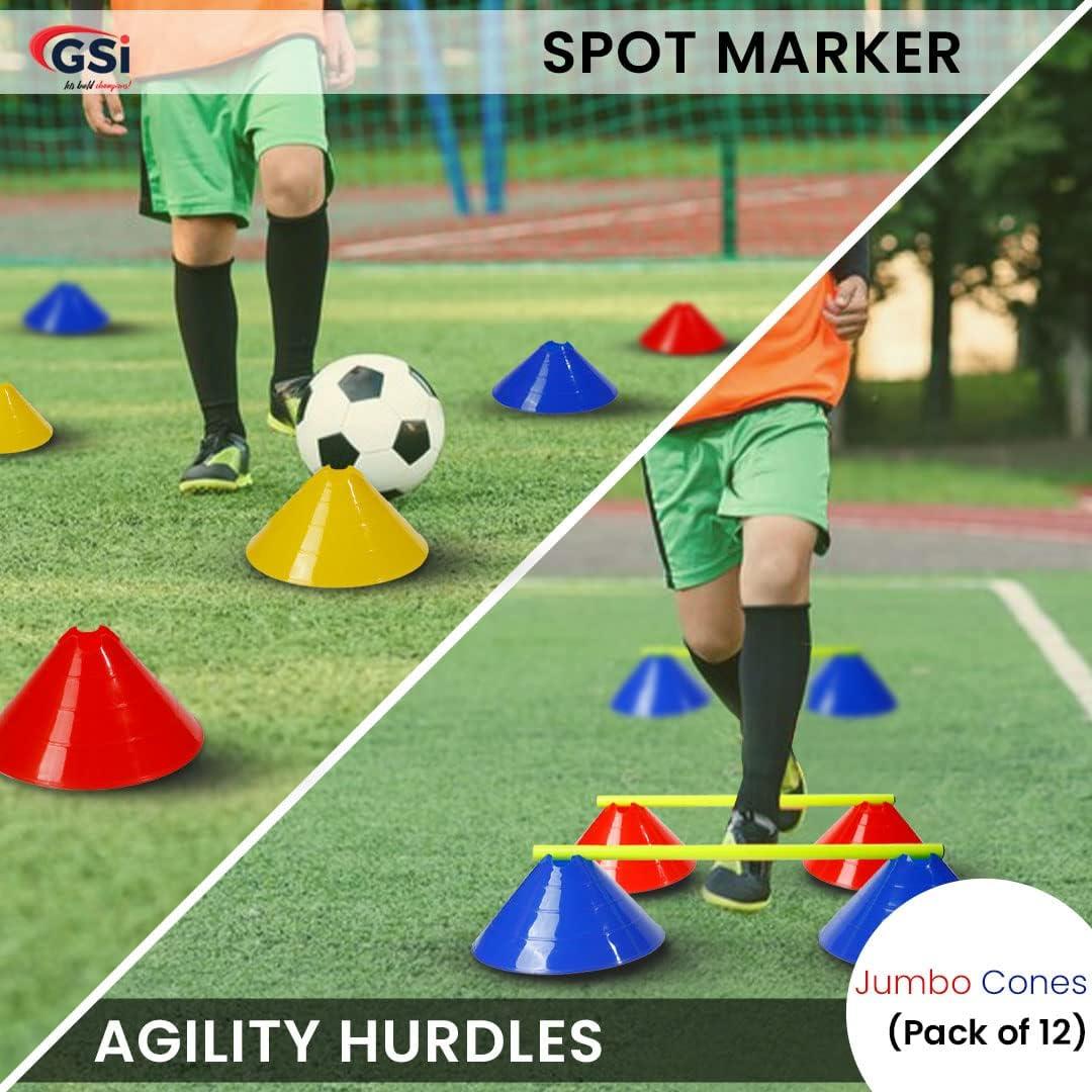 Conos de Entrenamiento GSi Jumbo - Paquete de 12 Multicolor