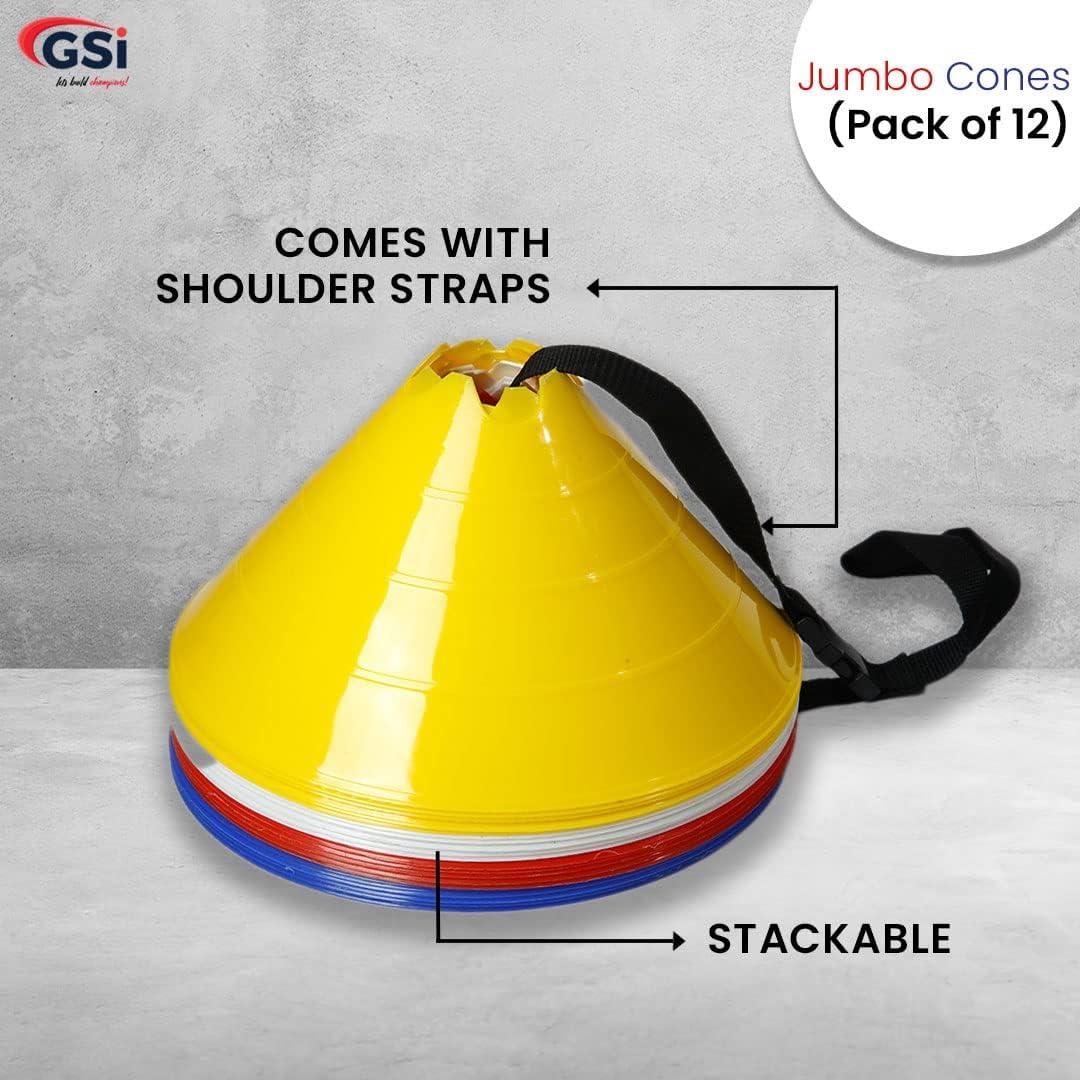 Conos de Entrenamiento GSi Jumbo - Paquete de 12 Multicolor
