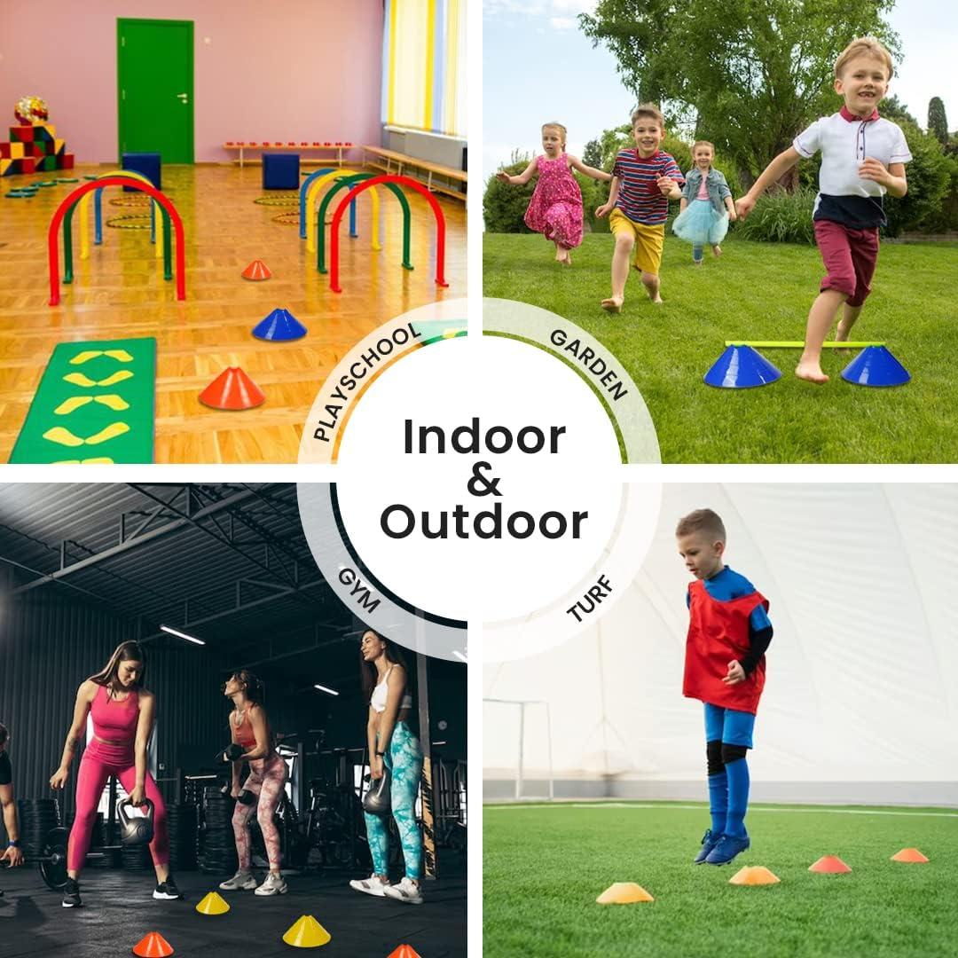 Conos de Entrenamiento GSi Jumbo - Paquete de 12 Multicolor