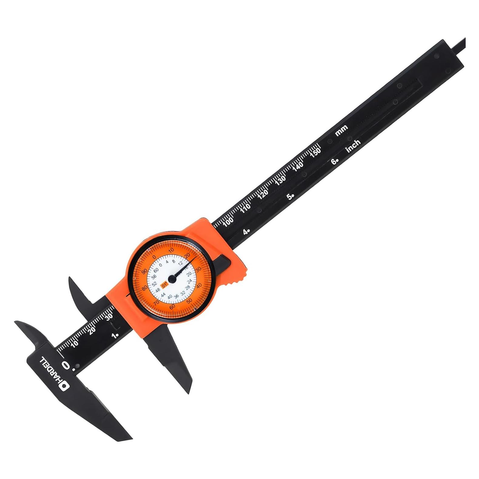 Calibre de Dial HARDELL 6" (15.24 cm) Precisión ±0.02 cm