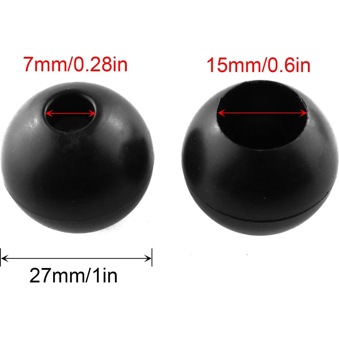 15 Bolas de Plástico Bungee 28mm JCBIZ para Cuerda Elástica