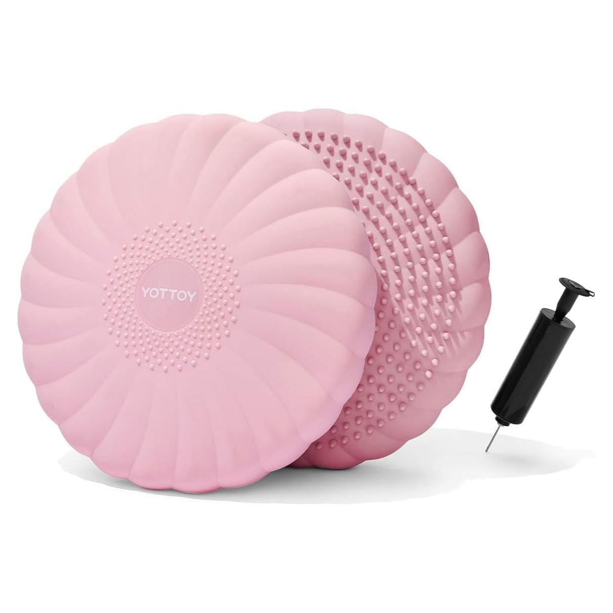 Cojín Inestable YOTTOY Rosa para Equilibrio y Postura