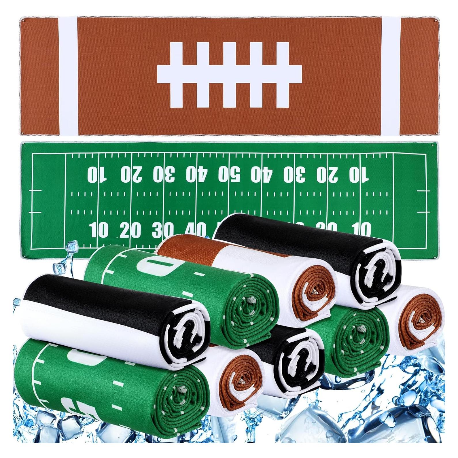 12 Toallas Enfriadoras de Fútbol Teenyyou 100x30 cm Multicolor