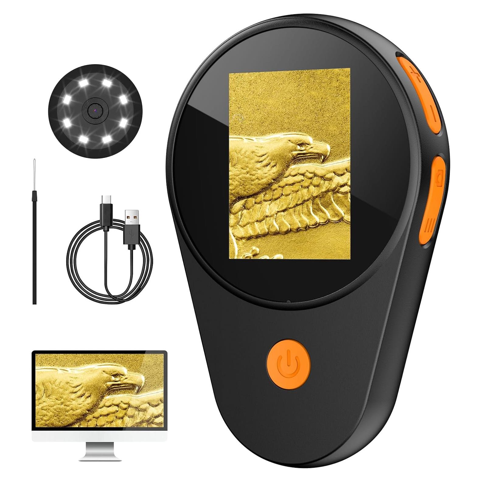 Microscopio Digital Portátil MAXLAPTER 100X con Pantalla 2"