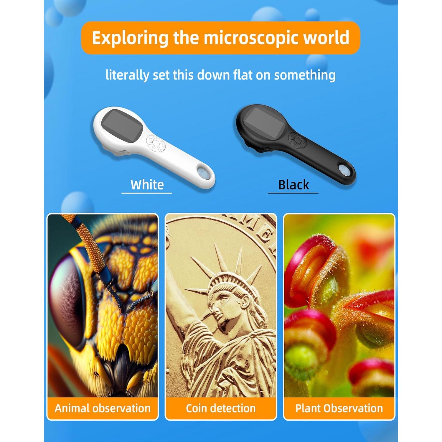 Microscopio Digital de Bolsillo T TAKMLY 500x USB Portátil