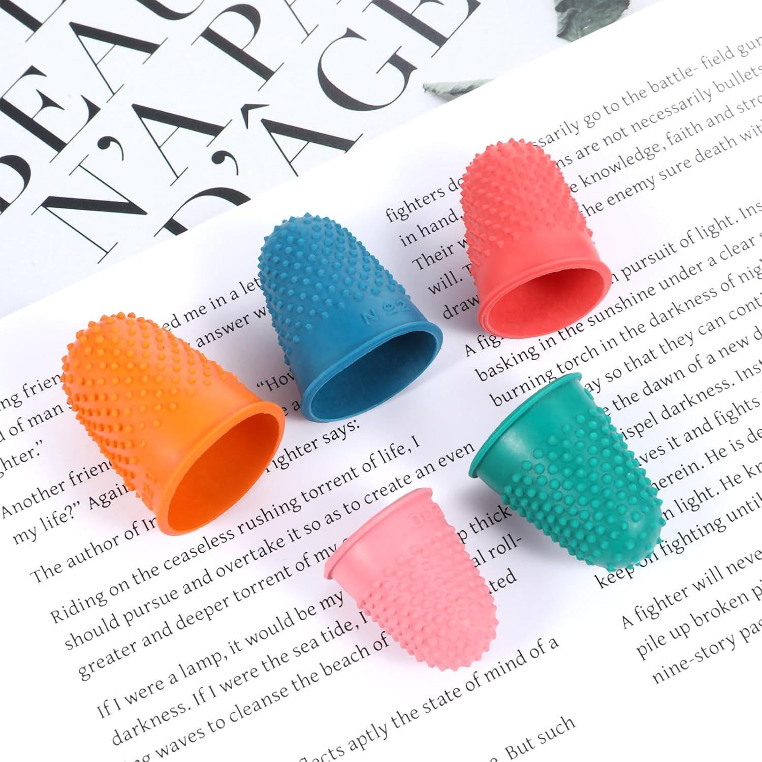 10 Dedales de Silicona Mabor para Protección de Dedos - Colores Variados