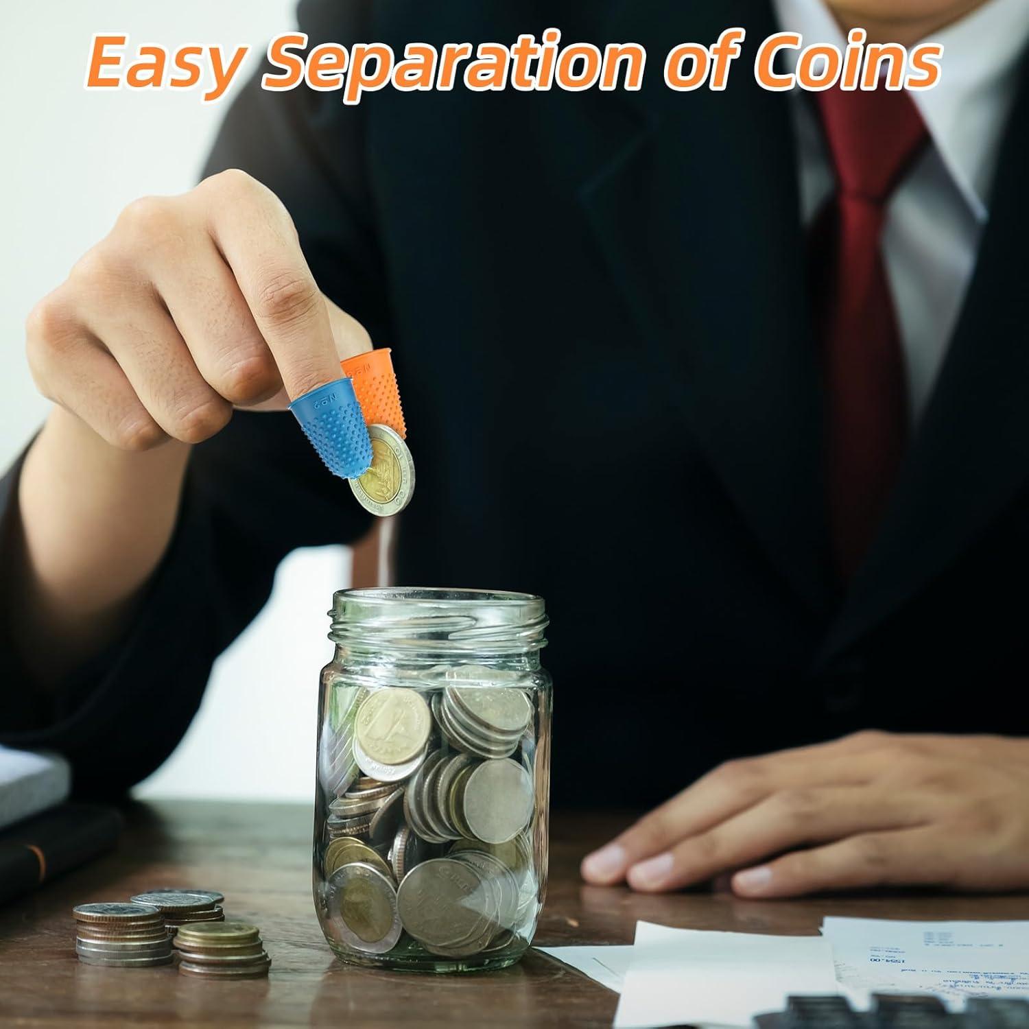 10 Dedales de Silicona Mabor para Protección de Dedos - Colores Variados