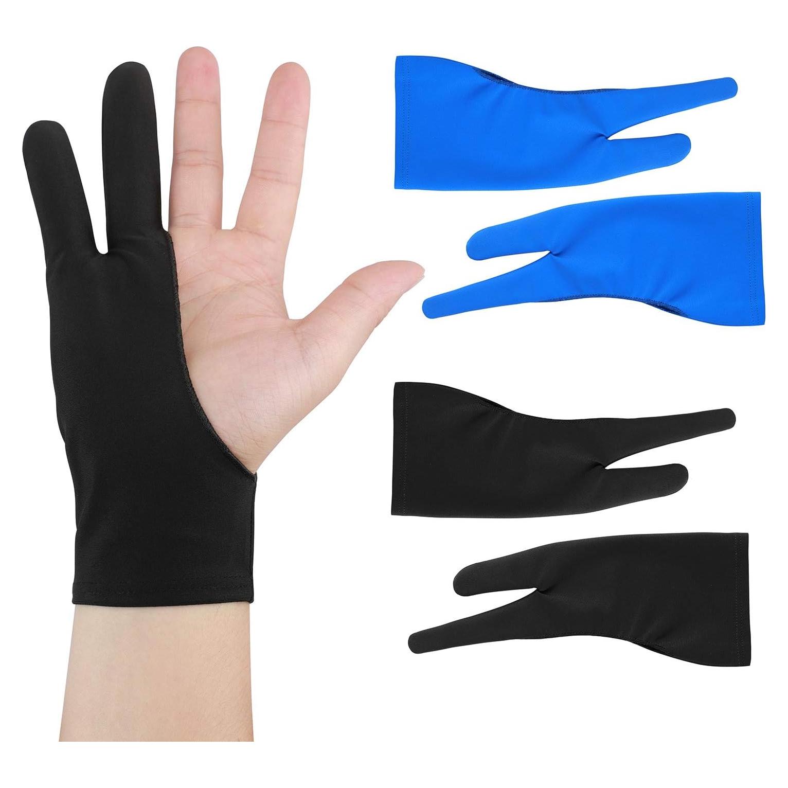 Guantes de Dibujo Bioamy 2 Dedos Talla M y L para Artistas