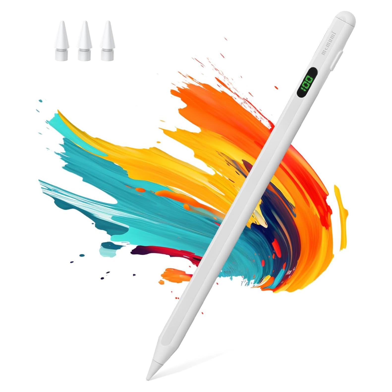 Lápiz Estilográfico Memumi para iPad 2018-2025, Blanco