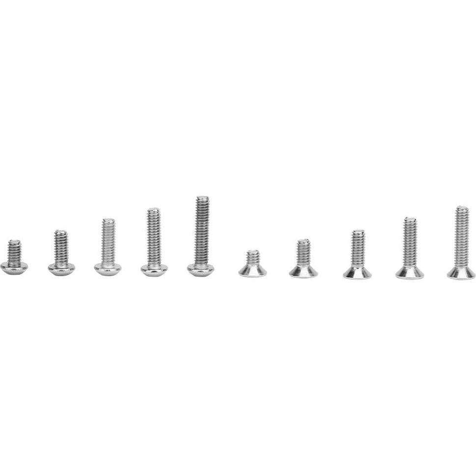 Juego de Tornillos Hexagonales Agatige 500 Pcs Acero Inoxidable M2.5