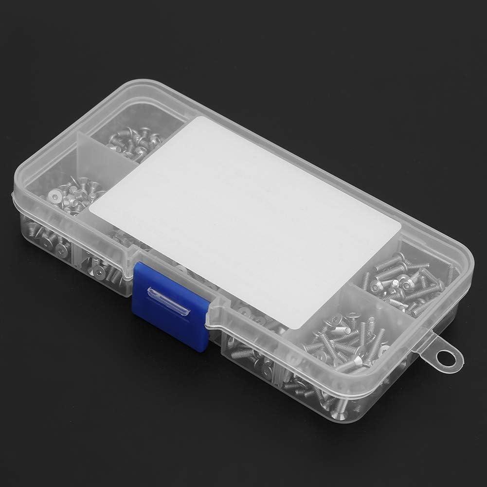 Juego de Tornillos Hexagonales Agatige 500 Pcs Acero Inoxidable M2.5