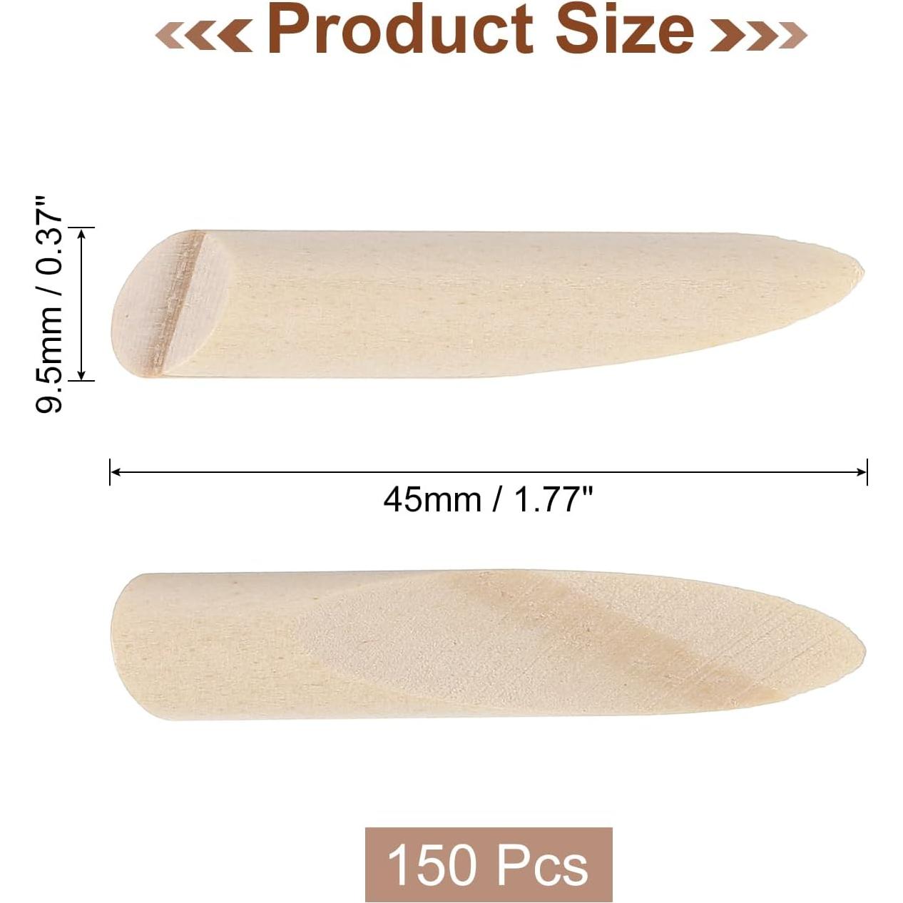 150 Tapones de Agujero de Madera de Pino uxcell 9.5mm