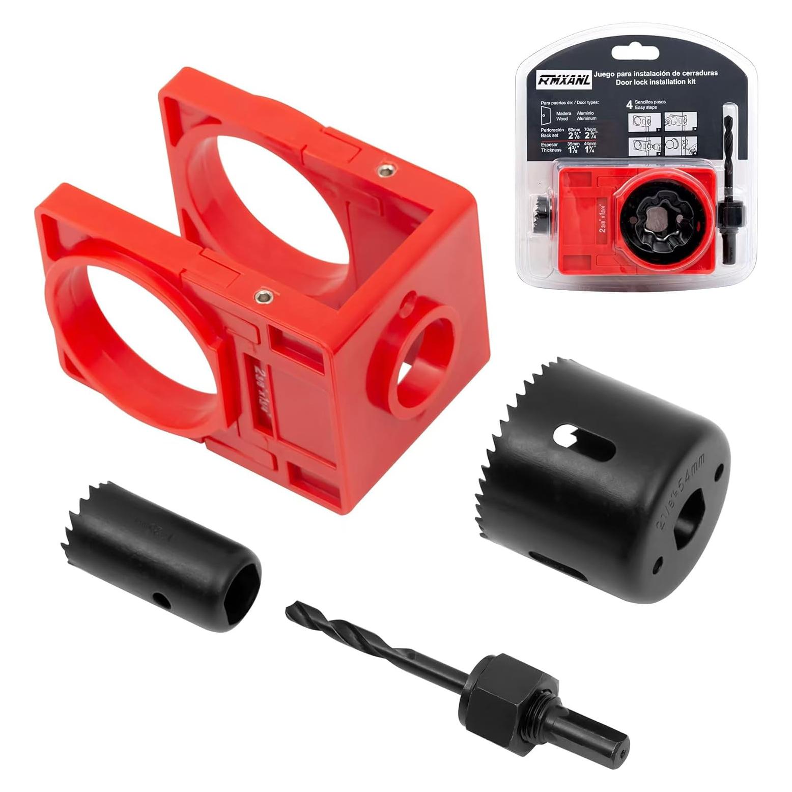 Kit de Instalación de Cerraduras RMXANL con Brocas y Plantilla