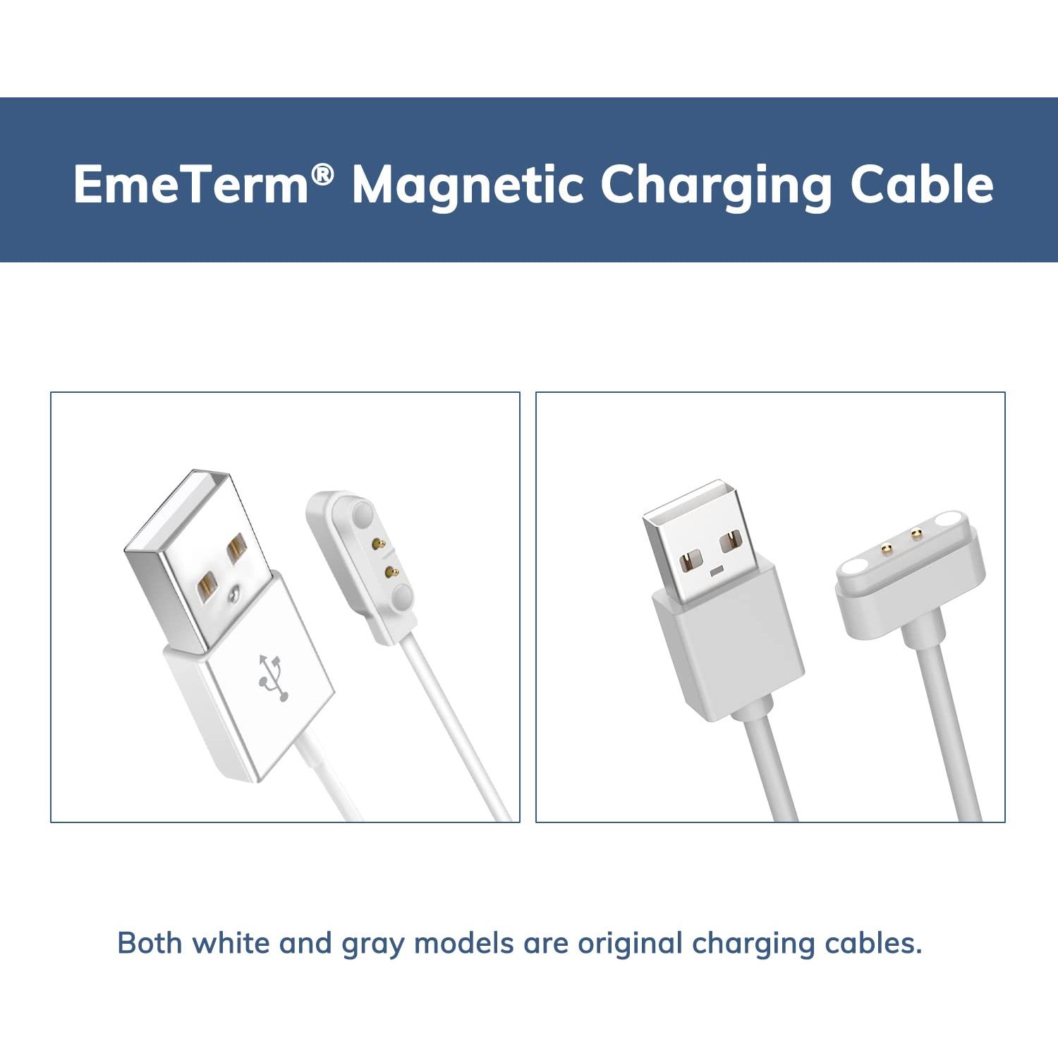 Cable de Carga Magnético USB EmeTerm para Pulseras Antináuseas