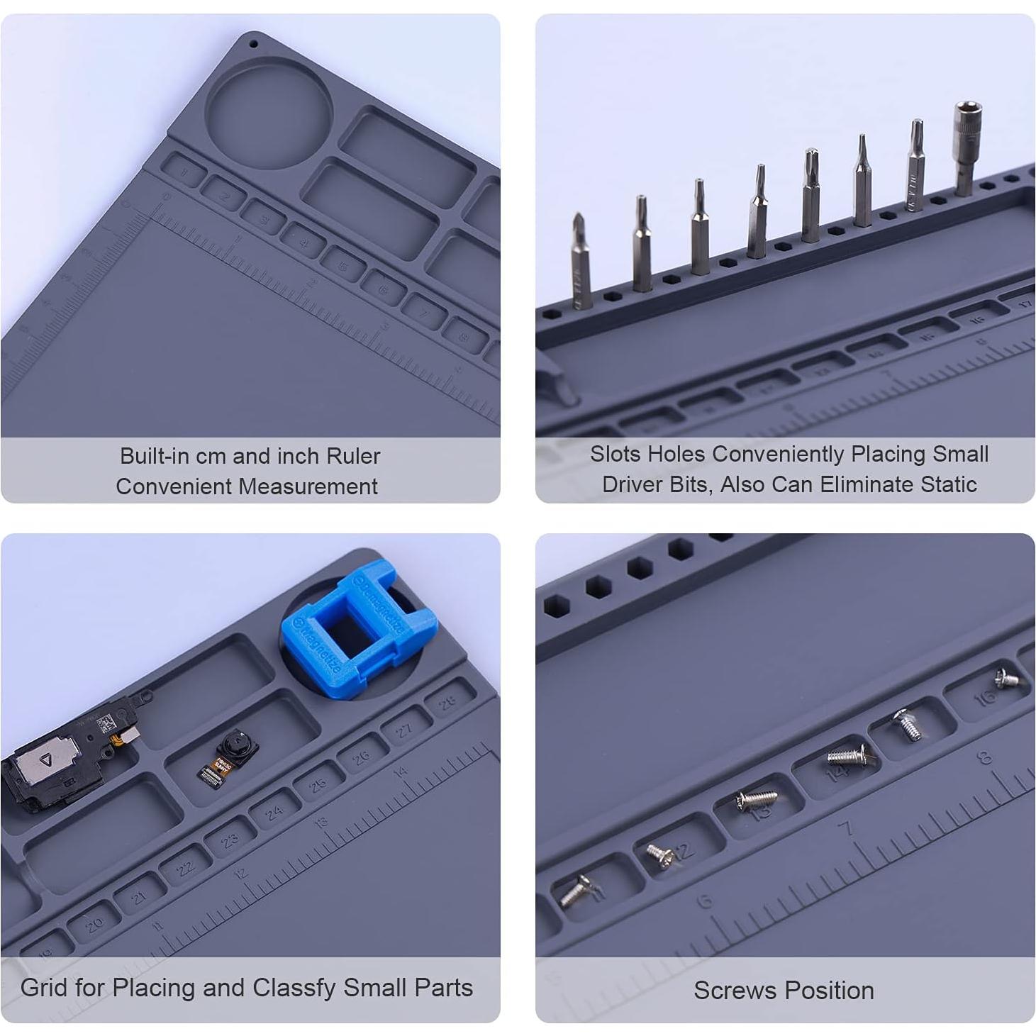 Alfombrilla Antiestática ESD IUZIT 30.5x40.6cm Resistente al Calor