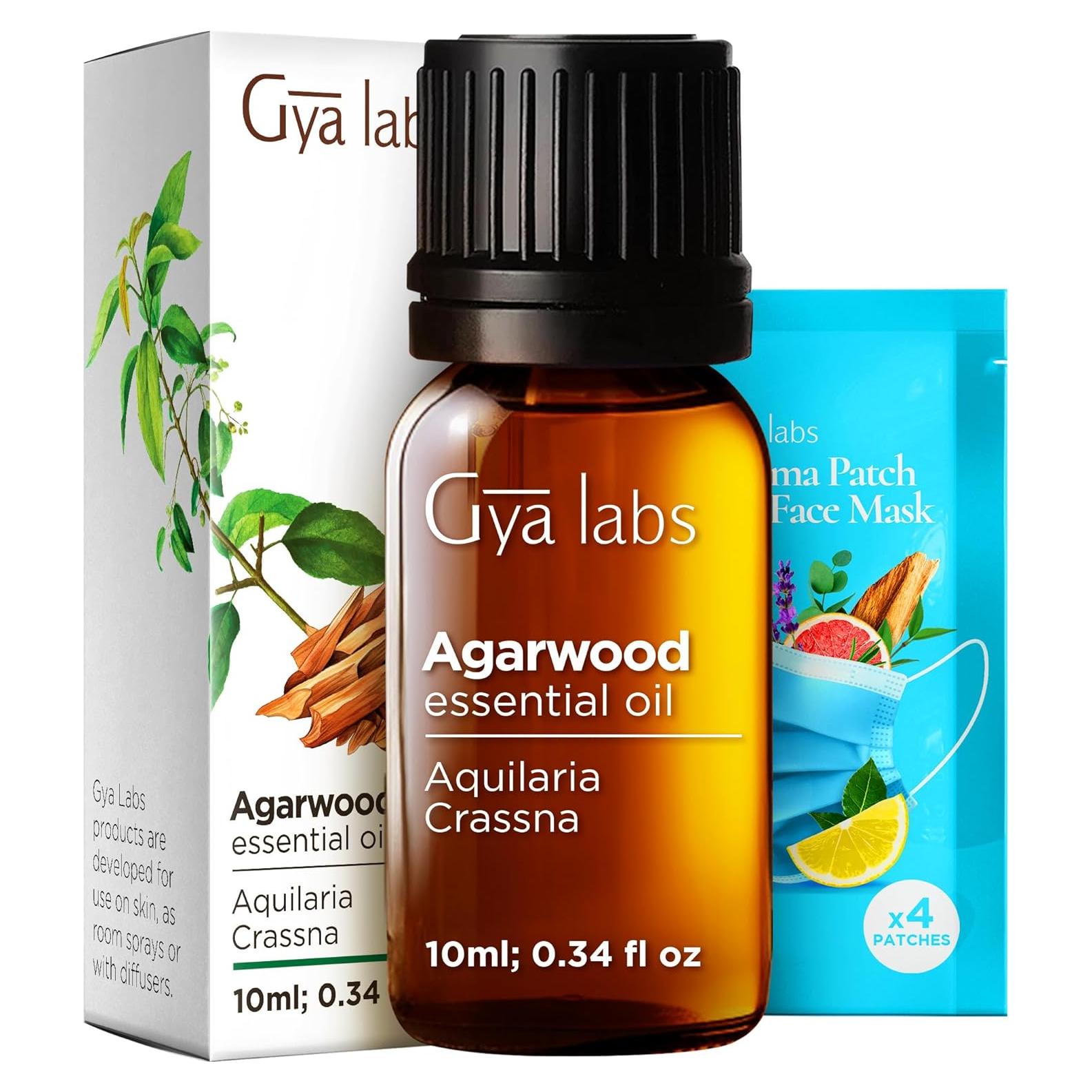 Aceite Esencial de Agarwood Gya Labs 10 ml - Aromaterapia y Cuidado de Piel