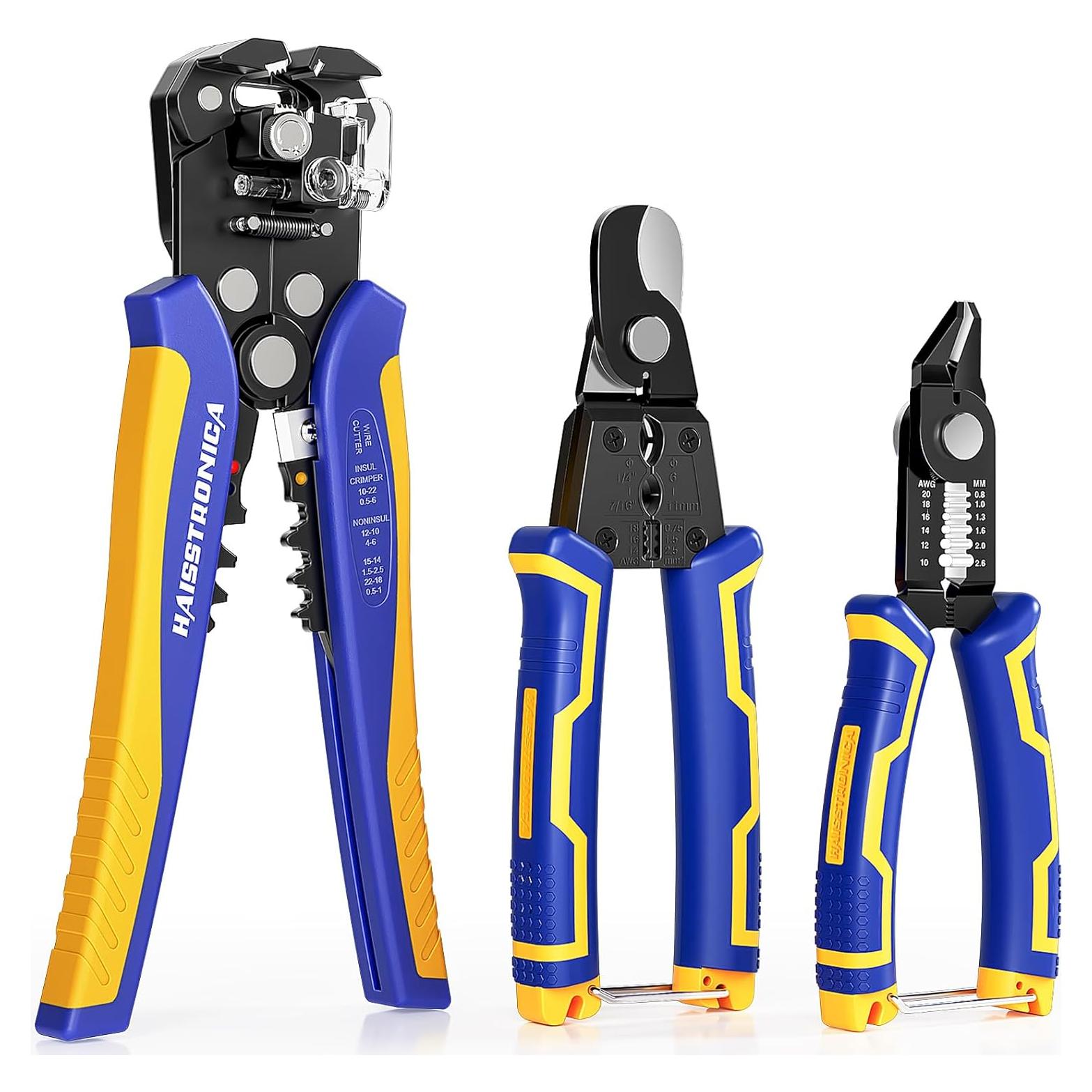 Juego de Herramientas Desforradoras de Cables haisstronica HS-1955, 0.5-6 mm²