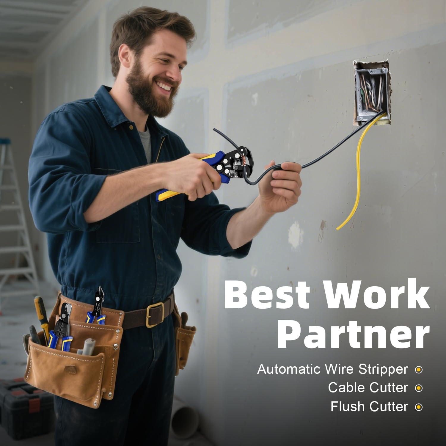 Juego de Herramientas Desforradoras de Cables haisstronica HS-1955, 0.5-6 mm²