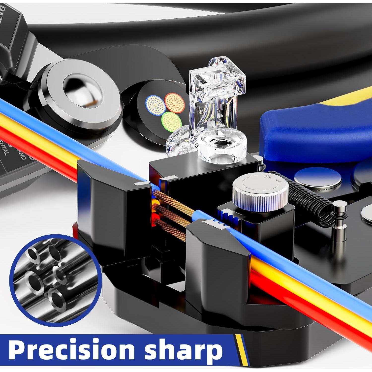 Juego de Herramientas Desforradoras de Cables haisstronica HS-1955, 0.5-6 mm²