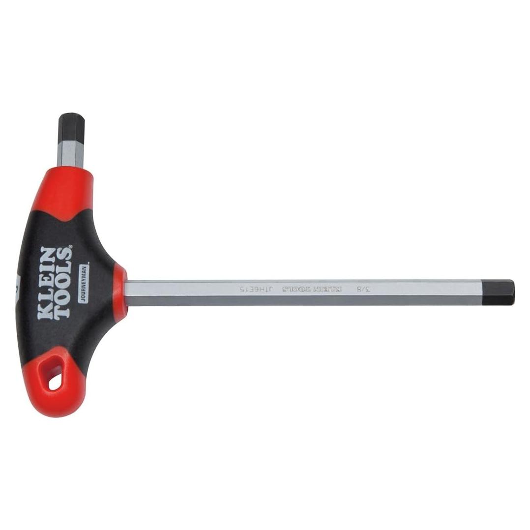 Llave Hexagonal de 1/4" Klein JTH6E13 con Mango en T 15.24 cm
