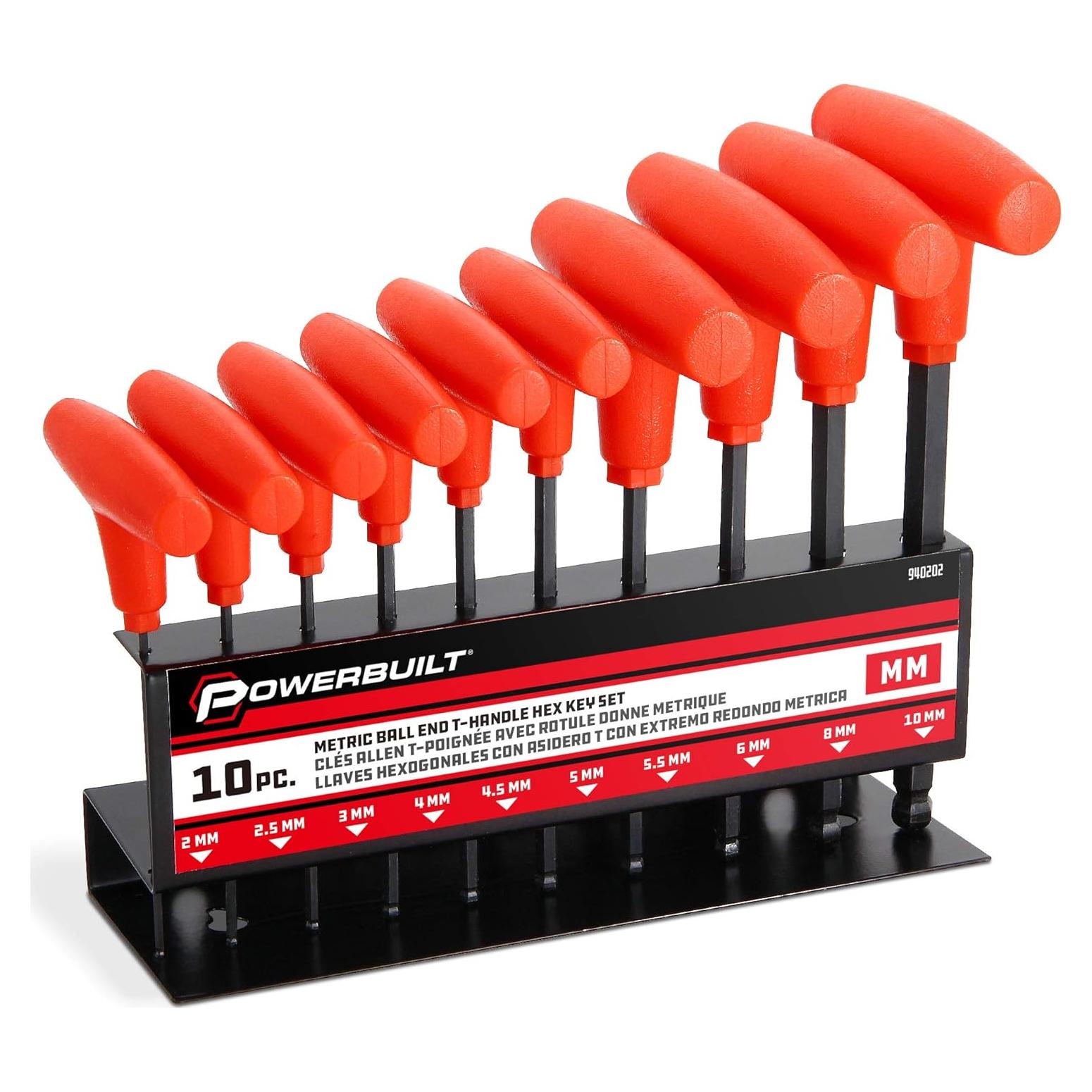 Juego de Llaves Allen T 10 Piezas Powerbuilt 2mm a 10mm