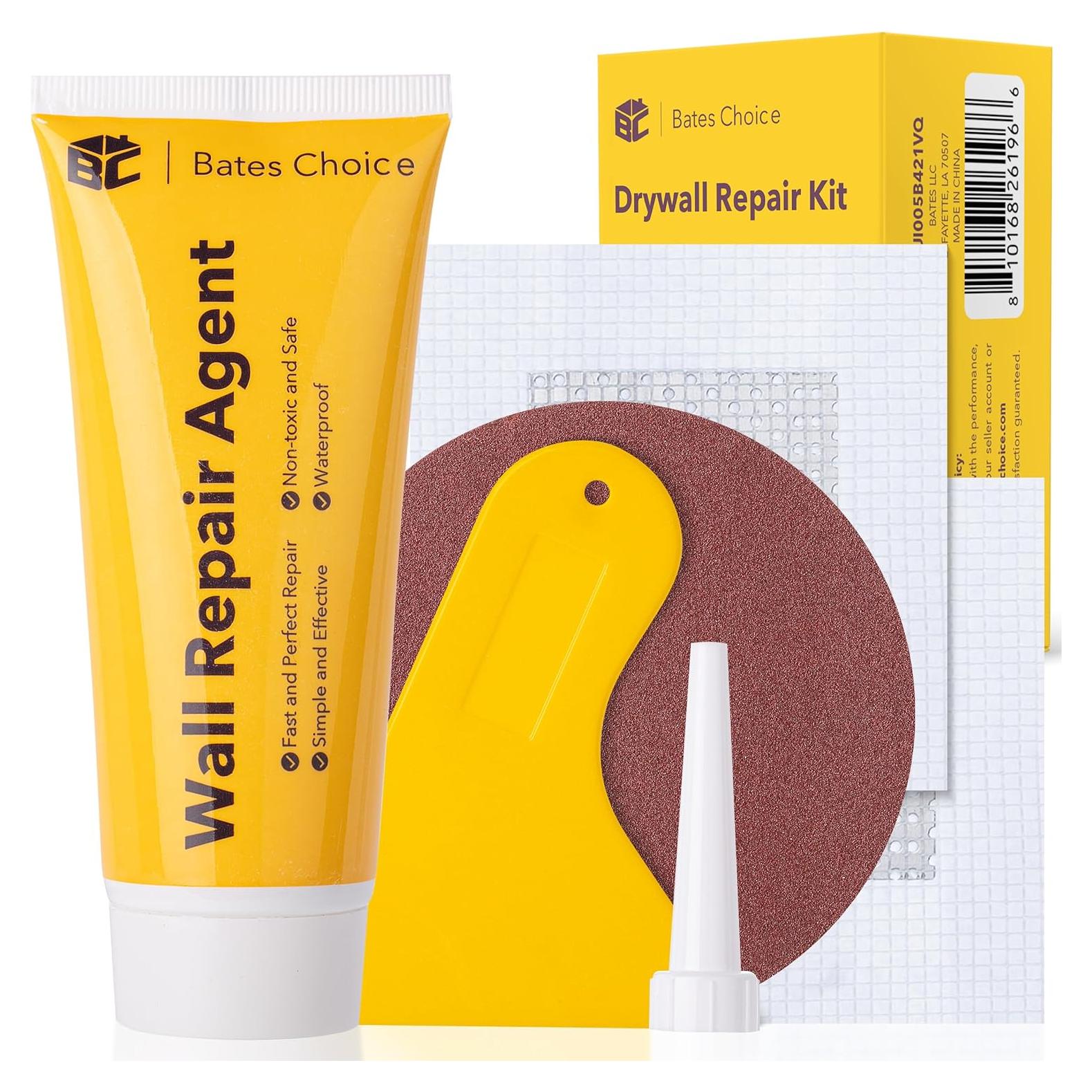 Kit de Reparación de Paneles de Yeso Bates 120g - 6 Herramientas