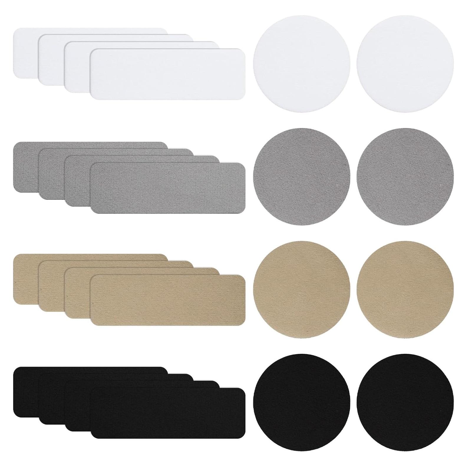 Kit de Parches para Zapatos 24 Pcs Franela Autoadhesivos