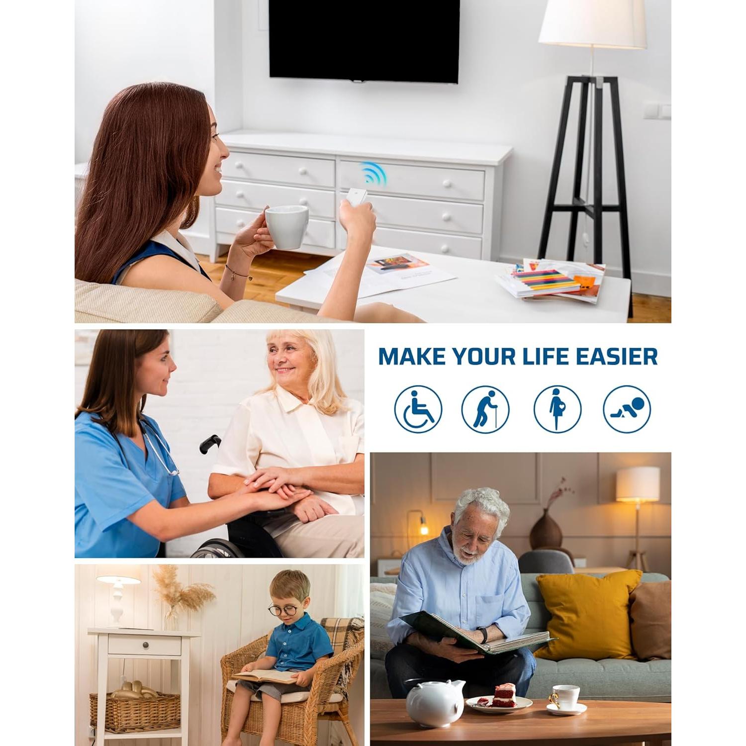 Enchufe de Luz Inalámbrico DEWENWILS con Control Remoto 100FT