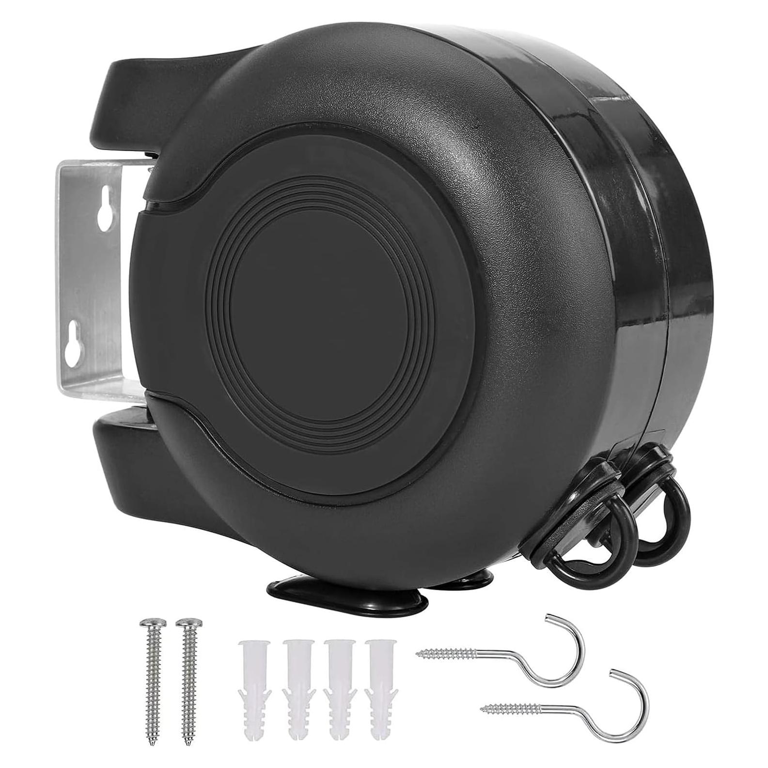 Tendedero Retráctil Doble HOXSURY 30 m Resistente Interior/Exterior