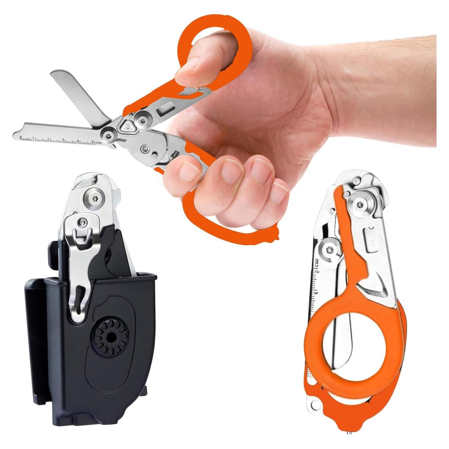 Tijeras de Trauma Gymsire 6 en 1 Acero Inoxidable Naranja