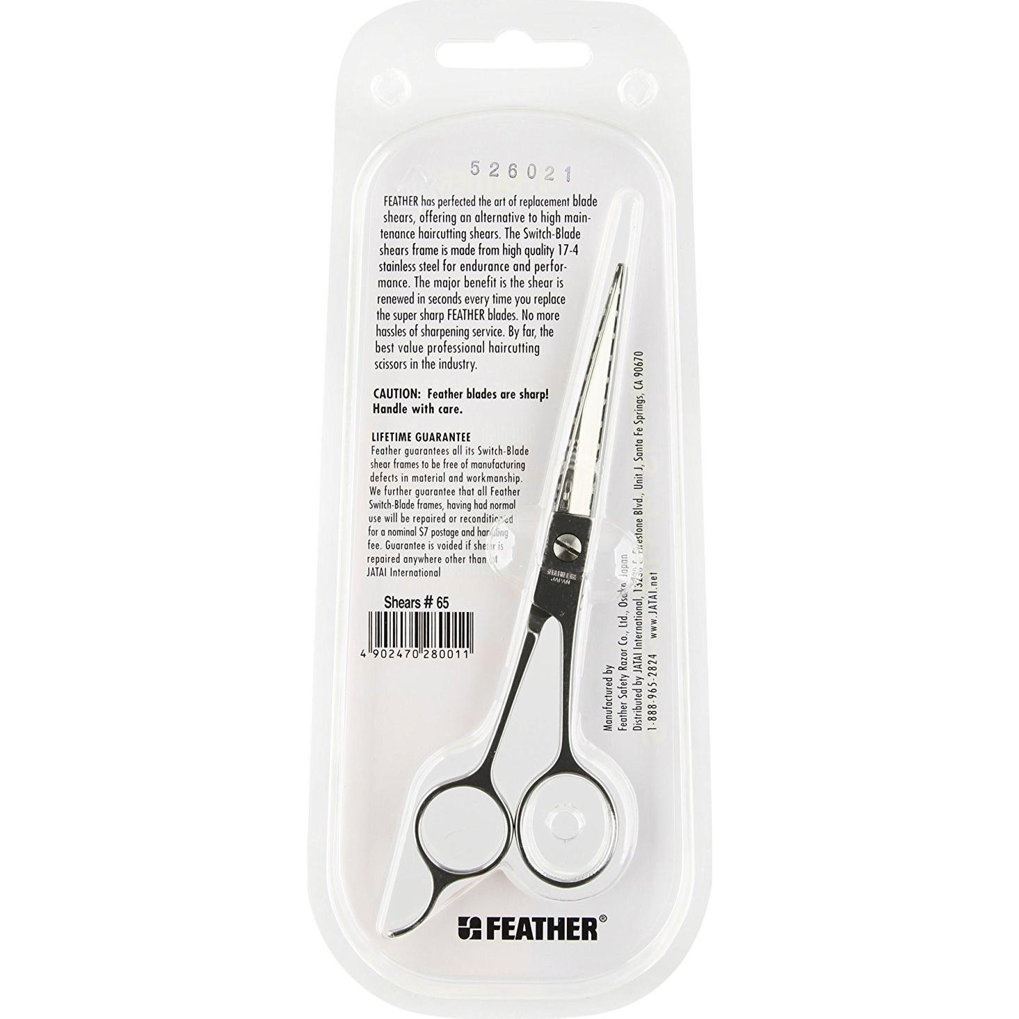 Tijera Switch-Blade No.65 Feather 16.5 cm Reemplazo Cuchillas