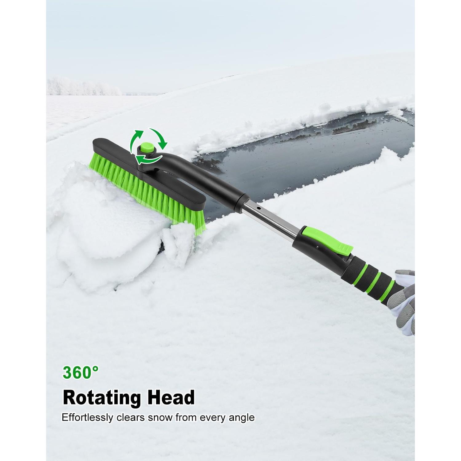 Raspador de Hielo SEAAES con Cepillo de Nieve Extensible 80.8 cm