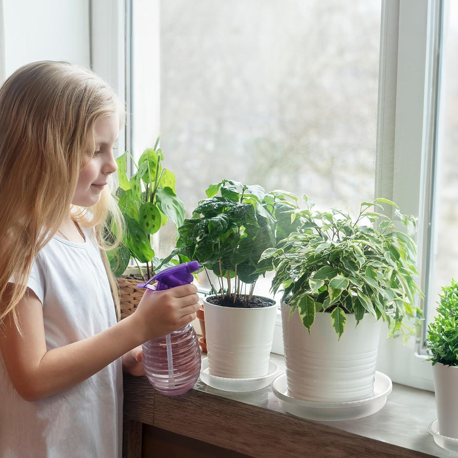 Paquete de 18 Platos para Plantas MUDEELA 6-8-10 Pulgadas