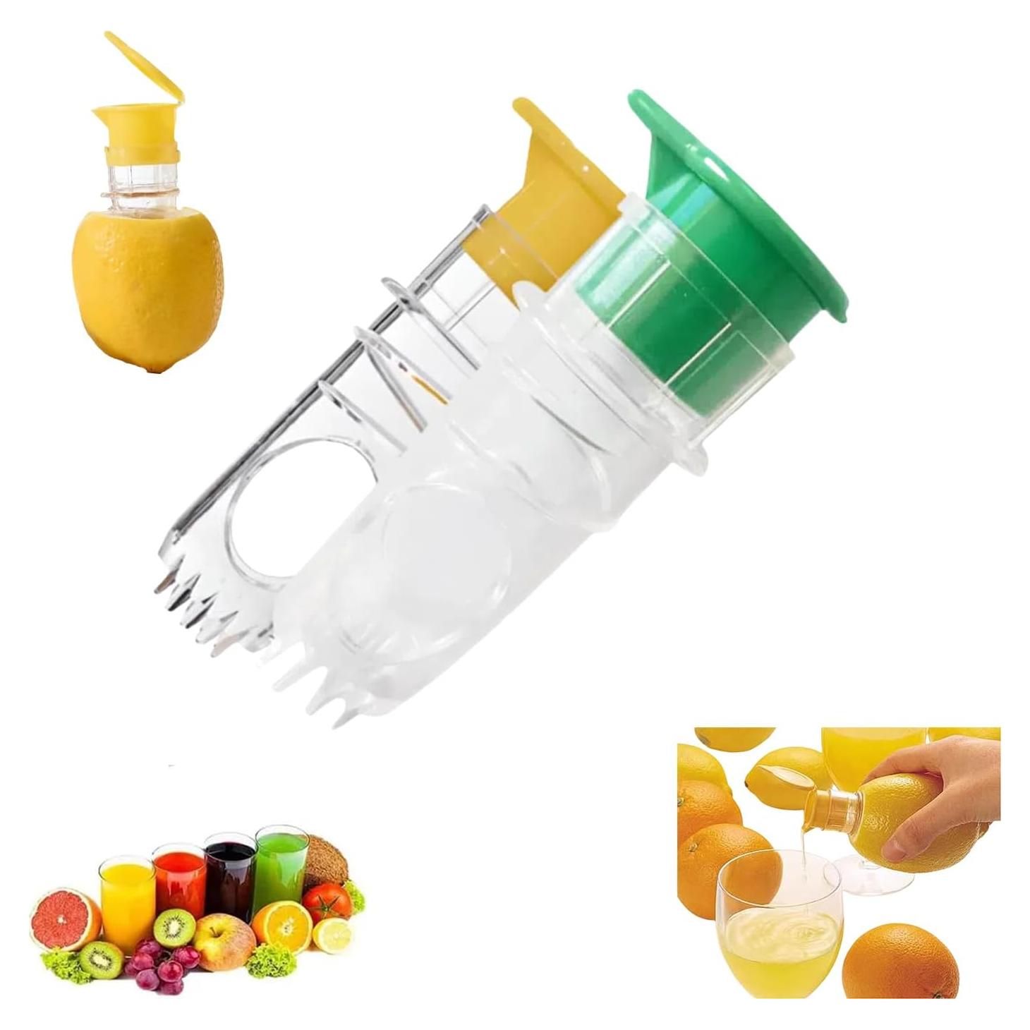 Exprimidor de Limón Manual Fangool 120g Portátil Amarillo Verde