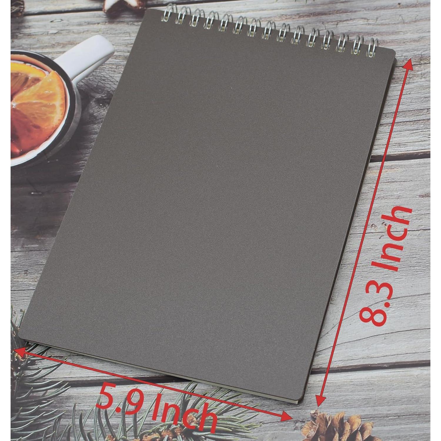 Cuaderno Espiral Yansanido A5 4 Pcs Cubierta Dura 80 Hojas