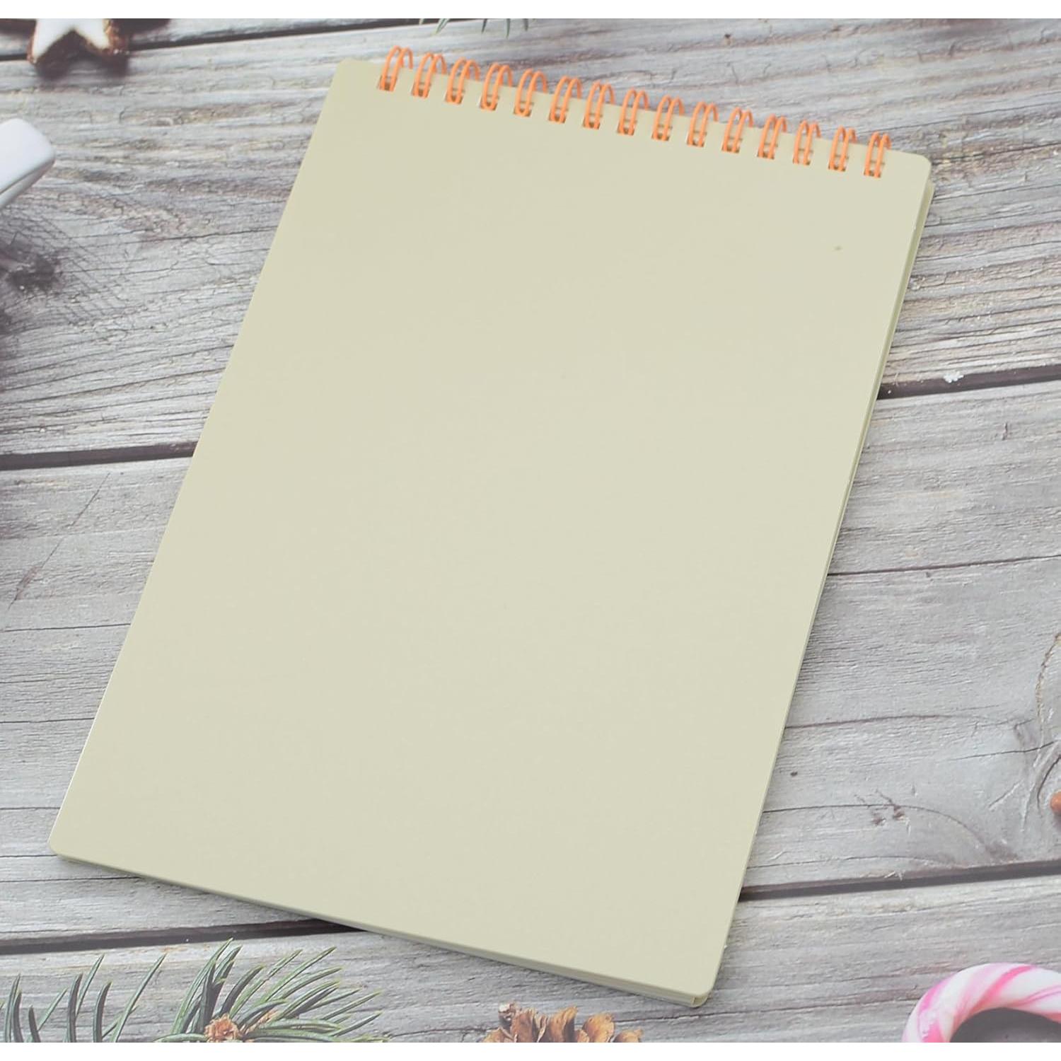 Cuaderno Espiral Yansanido A5 4 Pcs Cubierta Dura 80 Hojas