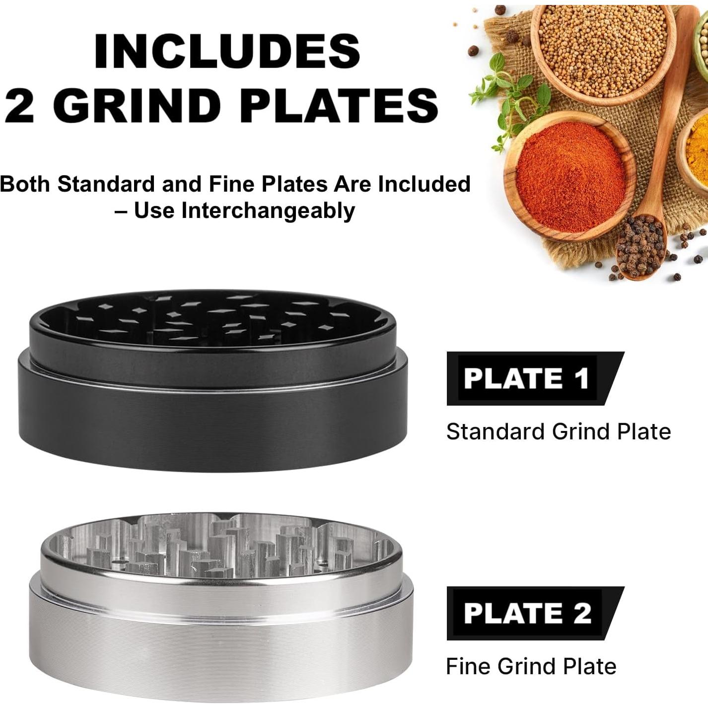 Molino de Especias Manual Gravend 3 Pulgadas Doble Propósito