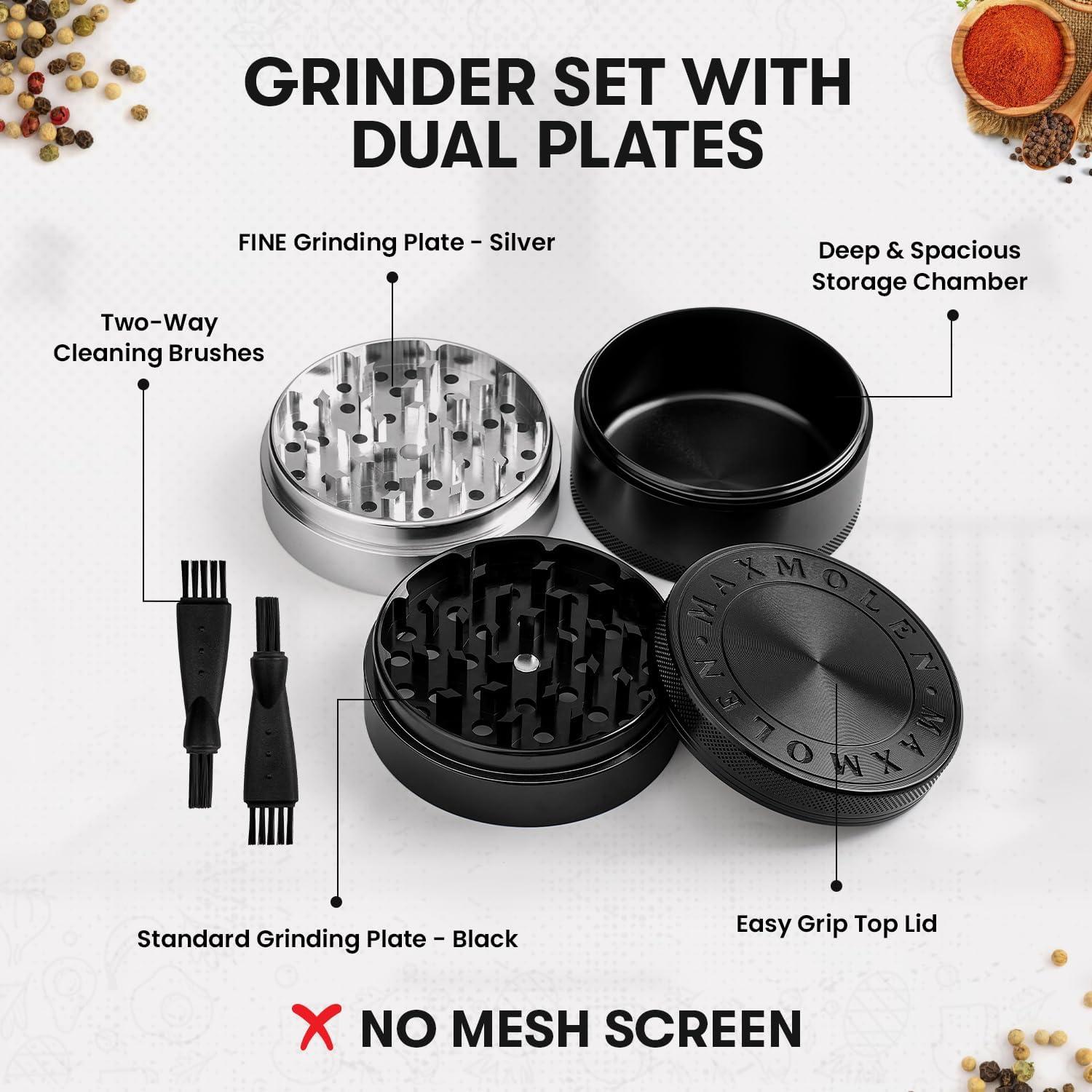 Molino de Especias Manual Gravend 3 Pulgadas Doble Propósito