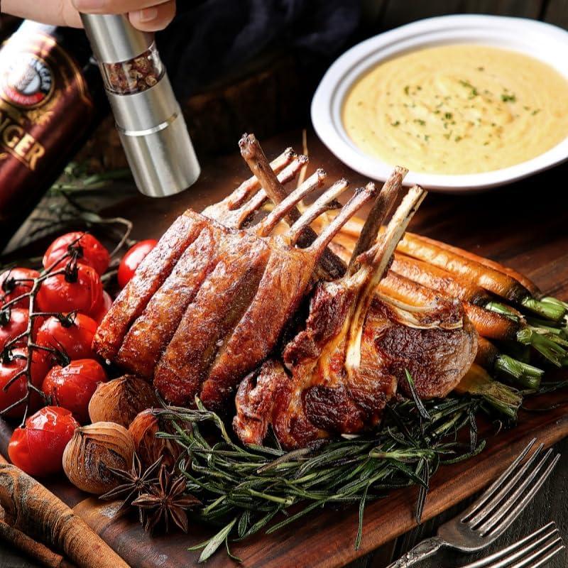 Molino de Pimienta Manual Genérico Acero Inoxidable 15 cm