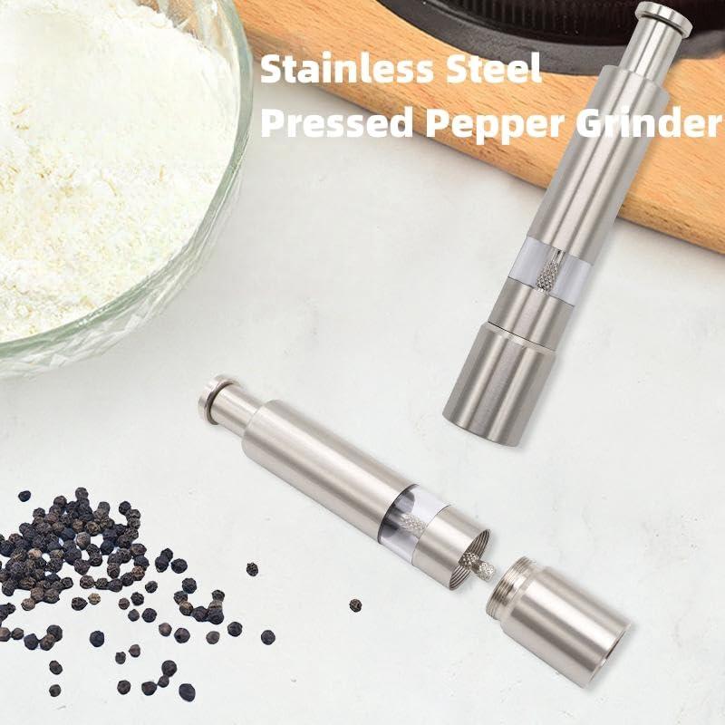 Molino de Pimienta Manual Genérico Acero Inoxidable 15 cm