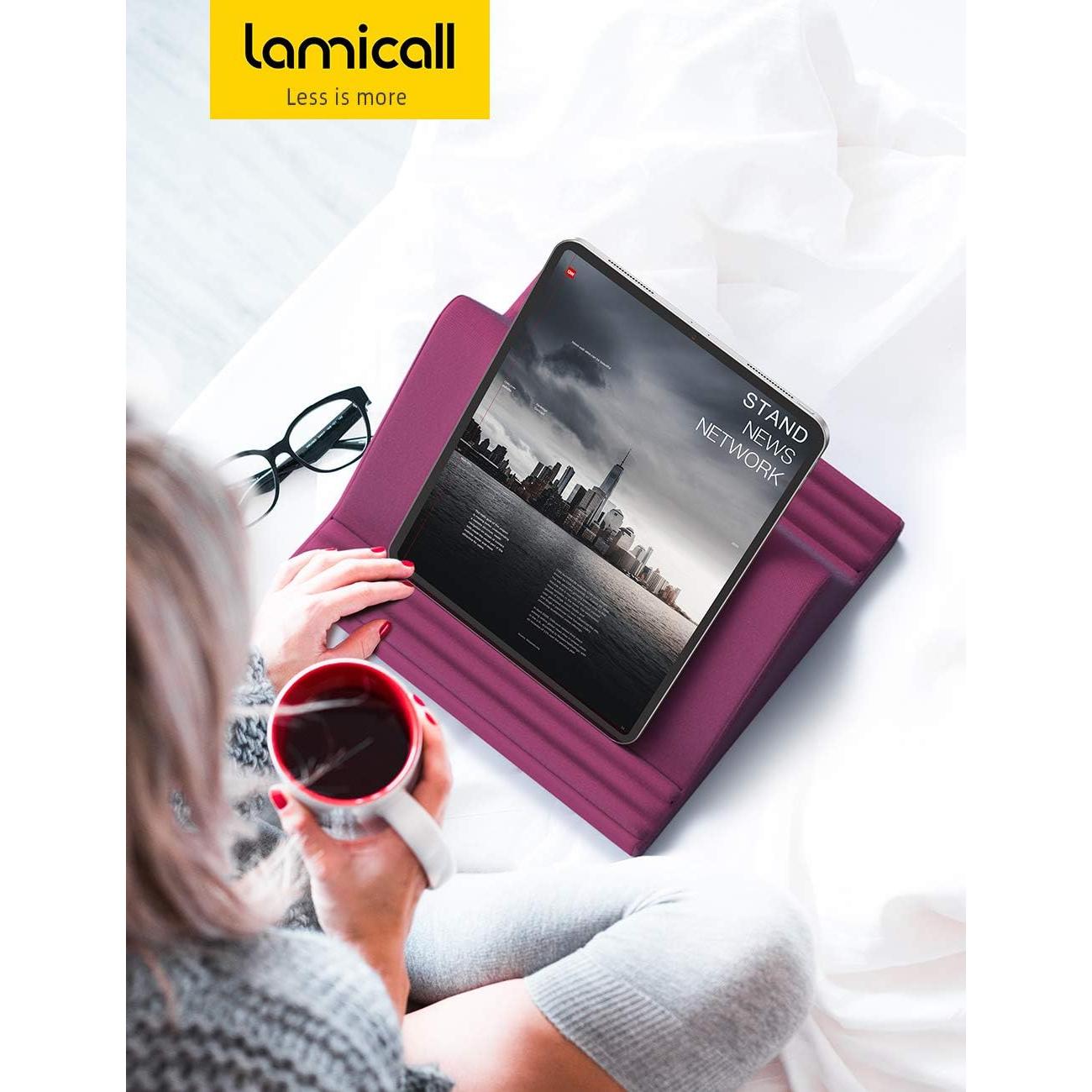 Soporte de Almohada para Tableta Lamicall PL01-PR Rojo 6 Ángulos