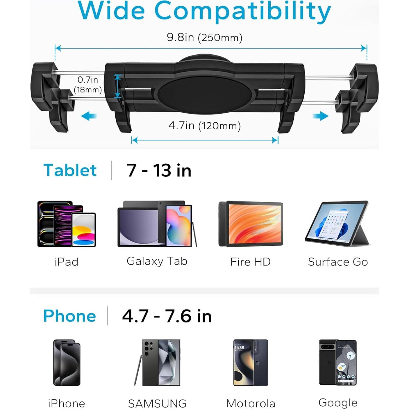 Soporte de Almohada para Tablet GDZN Ajustable 360° Gris