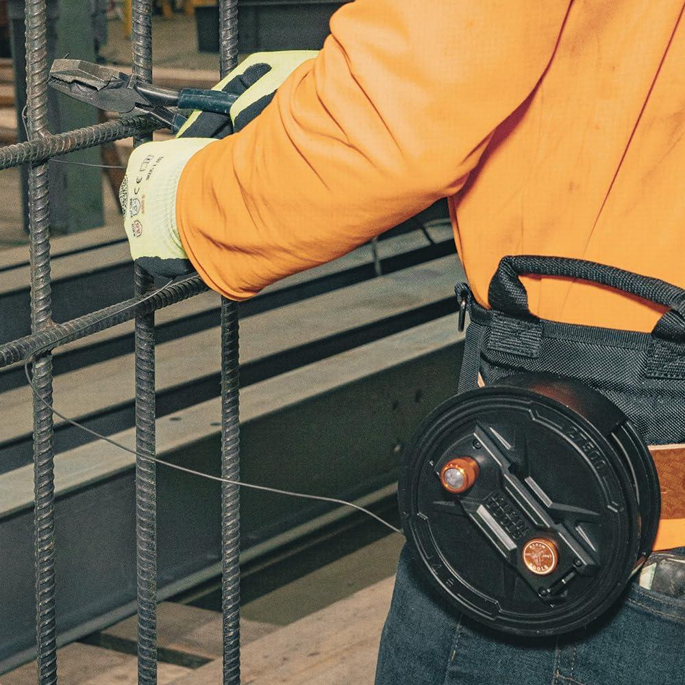 Carrete de Alambre de Atar Klein Tools 27500, Cierre Rápido, Aluminio Ligero