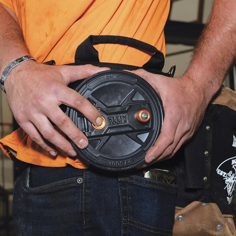 Carrete de Alambre de Atar Klein Tools 27500, Cierre Rápido, Aluminio Ligero