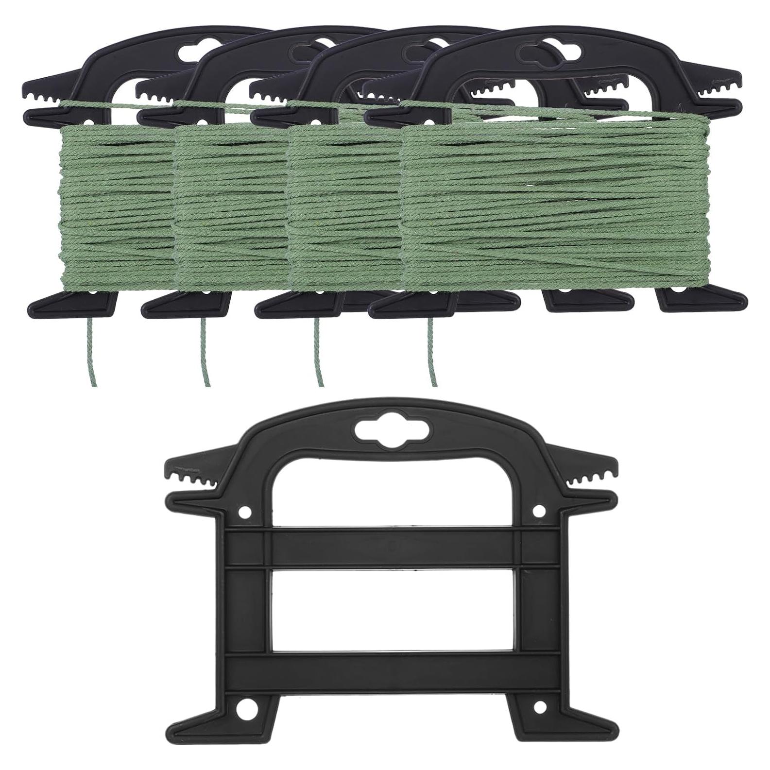 4 Enrolladores de Cuerda XLIUAX 19.5x15 cm Negro PP