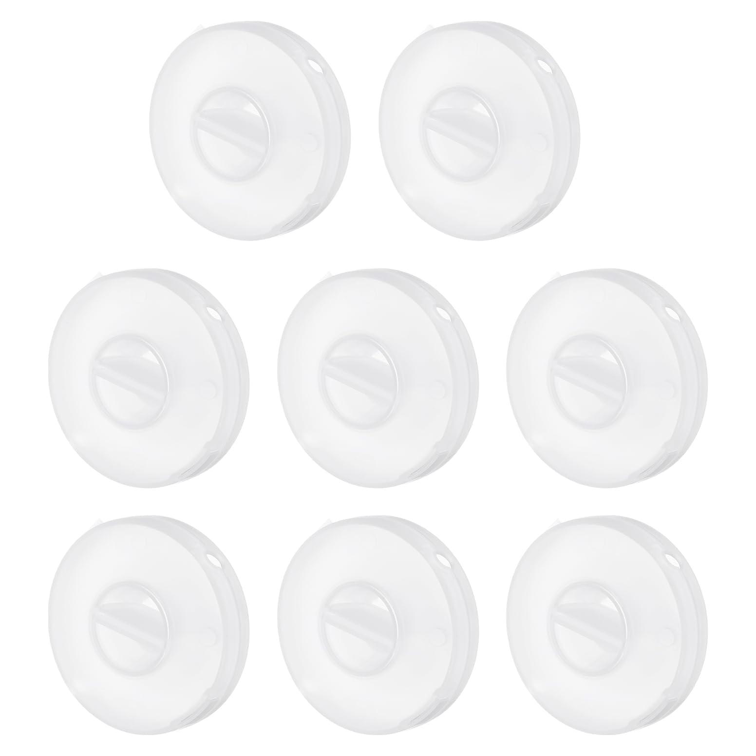 Enrollador de Cuerda Ciega uxcell - 8 Piezas de Plástico Transparente